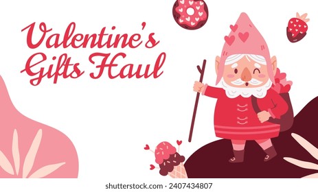 Happy valentines day background. Valentine's Day celebration. February 14. Cartoon Vector illustration Template for Poster, Banner, Post, Flyer, Greeting, Card, Cover. Valentine's day design.