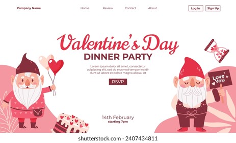 Happy valentines day background. Valentine's Day celebration. February 14. Cartoon Vector illustration Template for Poster, Banner, Post, Flyer, Greeting, Card, Cover. Valentine's day design.