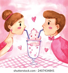 Happy valentines day background. Valentine's Day celebration. February 14. Cartoon Vector illustration Template for Poster, Banner, Post, Flyer, Greeting, Card, Cover. Valentine's day design.