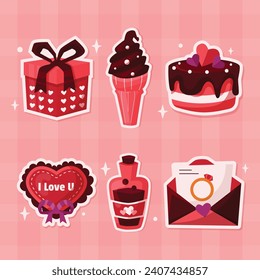 Happy valentines day background. Valentine's Day celebration. February 14. Cartoon Vector illustration Template for Poster, Banner, Post, Flyer, Greeting, Card, Cover. Valentine's day design.