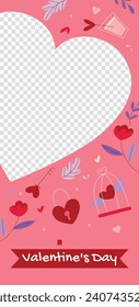 Happy valentines day background. Valentine's Day celebration. February 14. Cartoon Vector illustration Template for Poster, Banner, Post, Flyer, Greeting, Card, Cover. Valentine's day design.