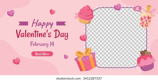 Happy valentines day background. Valentine's Day celebration. February 14. Cartoon Vector illustration design for Poster, Banner, Post, Flyer, promotion, Greeting, Card, Cover. Valentines day Template