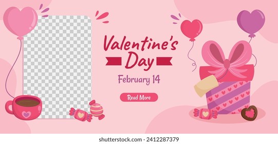 Happy valentines day background. Valentine's Day celebration. February 14. Cartoon Vector illustration design for Poster, Banner, Post, Flyer, promotion, Greeting, Card, Cover. Valentines day Template