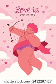 Happy valentines day background. Valentine's Day celebration. February 14. Cartoon Vector illustration design for Poster, Banner, Post, Flyer, promotion, Greeting, Card, Cover. Valentines day Template