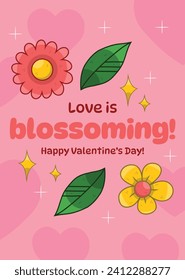 Happy valentines day background. Valentine's Day celebration. February 14. Cartoon Vector illustration design for Poster, Banner, Post, Flyer, promotion, Greeting, Card, Cover. Valentines day Template