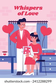 Happy valentines day background. Valentine's Day celebration. February 14. Cartoon Vector illustration design for Poster, Banner, Post, Flyer, promotion, Greeting, Card, Cover. Valentines day Template
