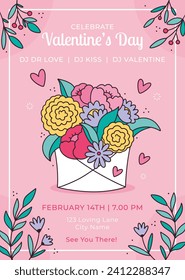 Happy valentines day background. Valentine's Day celebration. February 14. Cartoon Vector illustration design for Poster, Banner, Post, Flyer, promotion, Greeting, Card, Cover. Valentines day Template