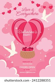Happy valentines day background. Valentine's Day celebration. February 14. Cartoon Vector illustration design for Poster, Banner, Post, Flyer, promotion, Greeting, Card, Cover. Valentines day Template