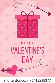 Happy valentines day background. Valentine's Day celebration. February 14. Cartoon Vector illustration design for Poster, Banner, Post, Flyer, promotion, Greeting, Card, Cover. Valentines day Template