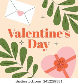 Happy valentines day background. Valentine's Day celebration. February 14. Cartoon Vector illustration design for Poster, Banner, Post, Flyer, promotion, Greeting, Card, Cover. Valentines day Template