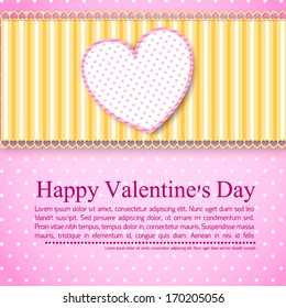  Happy Valentine's Day background concept. Vector illustration