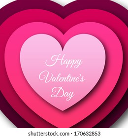 Happy Valentine's Day background concept. Vector illustration
