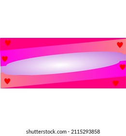 Happy Valentine's Day  background with copy space area. pink and soft purple
