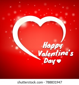 Happy Valentines Day Background Design Wallpaper Stock Vector (Royalty