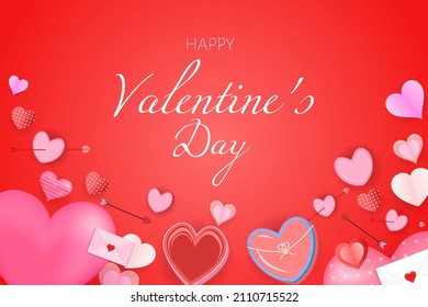 Feliz Día de San Valentín con elemento