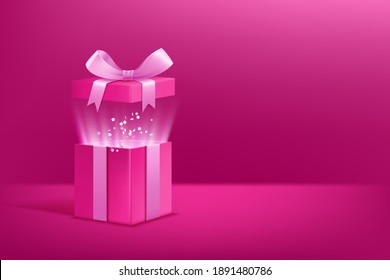 Happy Valentine's Day Background With gift box
