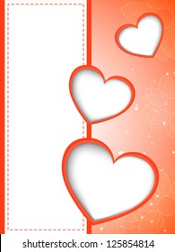 Happy Valentine's Day background, greeting card or gift card. EPS 10.