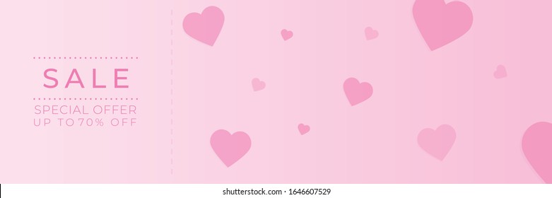 Happy valentine's day background with heart pattern. Vector illustration. Wallpaper, flyers, invitation, posters, brochure, banners.