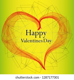 Happy Valentines Day background with of hearts