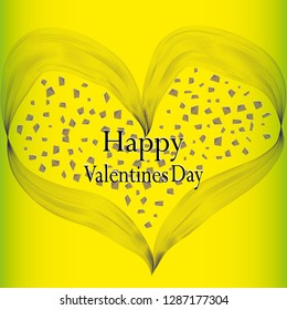 Happy Valentines Day background with of hearts
