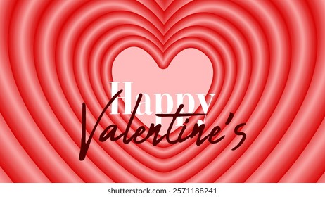 Happy valentine's day background hearts and element with red and pink color and gradient color. Eps 8