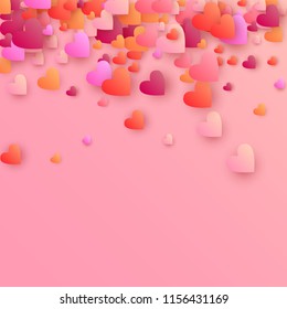  Happy Valentine's Day Background.  Illustration for your  Happy Valentine's Day Design.  Valentines Background for Greeting Card, Invitation, Banner, Wallpaper, Flyer. Vector illustration.