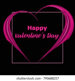 Happy Valentines Day background for print greeting cards, poster, flyer and invitation. Vector illustration. EPS10