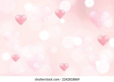 Feliz Día de San Valentín con corazón rojo. Vector