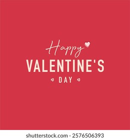 Happy Valentine's day background in red