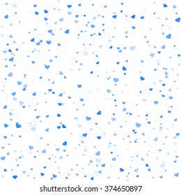 Happy Valentines day background with shining heart of particles. Vector illustration.