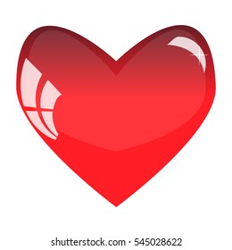 Happy Valentines day background with shining heart of particles. Vector illustration.