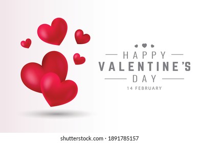 happy valentine's day background template
