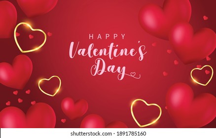 plantilla de fondo de día de feliz San Valentín