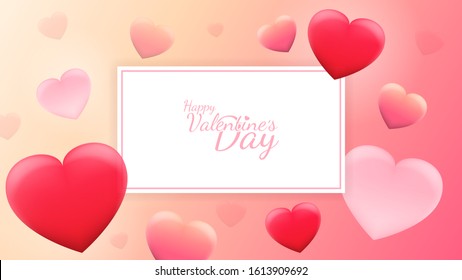 Happy Valentine's Day Background. Vector EPS 10