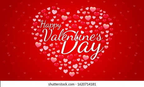 Happy Valentine's Day Background. Vector EPS 10