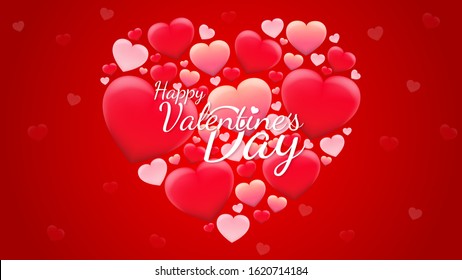 Happy Valentine's Day Background. Vector EPS 10