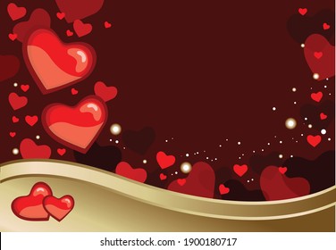 Happy Valentines day background vector