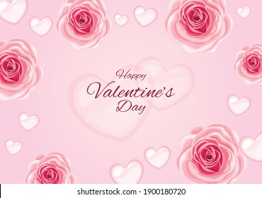 Happy Valentines day background vector