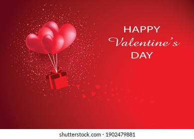 Feliz día de San Valentín como vector de fondo