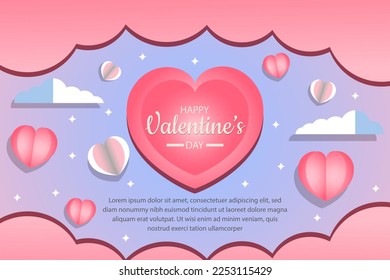 happy valentine's day background vector