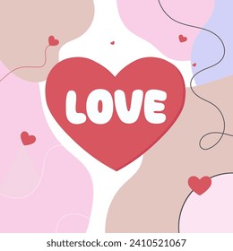 Happy Valentinstag Hintergrund Vektorgrafik