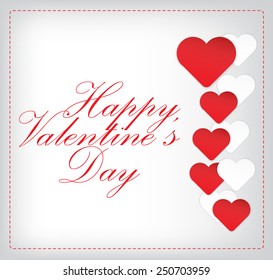 Happy Valentine's Day background, vector illustration
