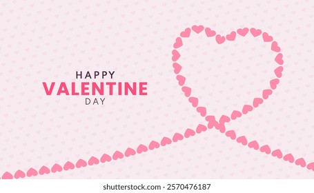 Happy Valentine's Day background. Vector illustration.