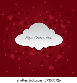 Happy Valentine's Day Background. Vector Illustration.