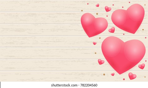 Happy valentines day background. Vector illustration, banners, wallpaper, flyers, invitation, posters, brochure