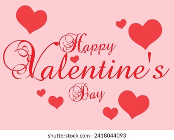 Happy Valentine's Day | Background, wallpaper, valentine, pink, love, Vector, Eps