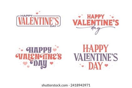 Happy Valentine's Day banner bundle.
