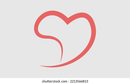 Happy Valentine's Day banner. Holiday background design with big heart made of  Hearts