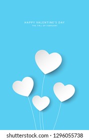 happy valentine's day banner vector design