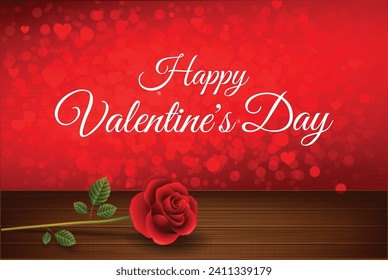 Happy Valentines Day best wishes, images, messages, greetings card to share on Valentine's Day. Happy Valentine's day text, letter typography poster on red background template. Vector illustration. 